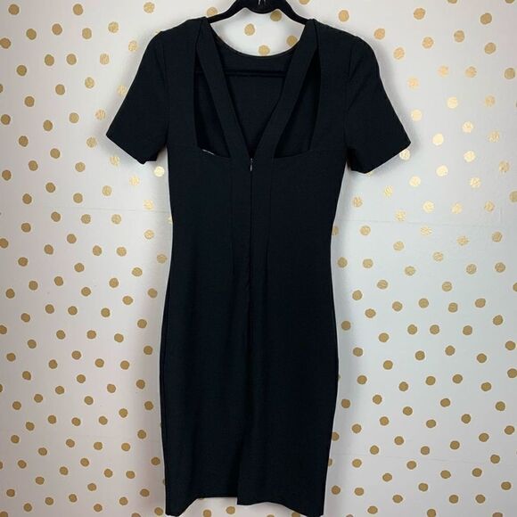 Zara Cutout LBD w/ Short Sleeves & Back Detail - Picture 3 of 7